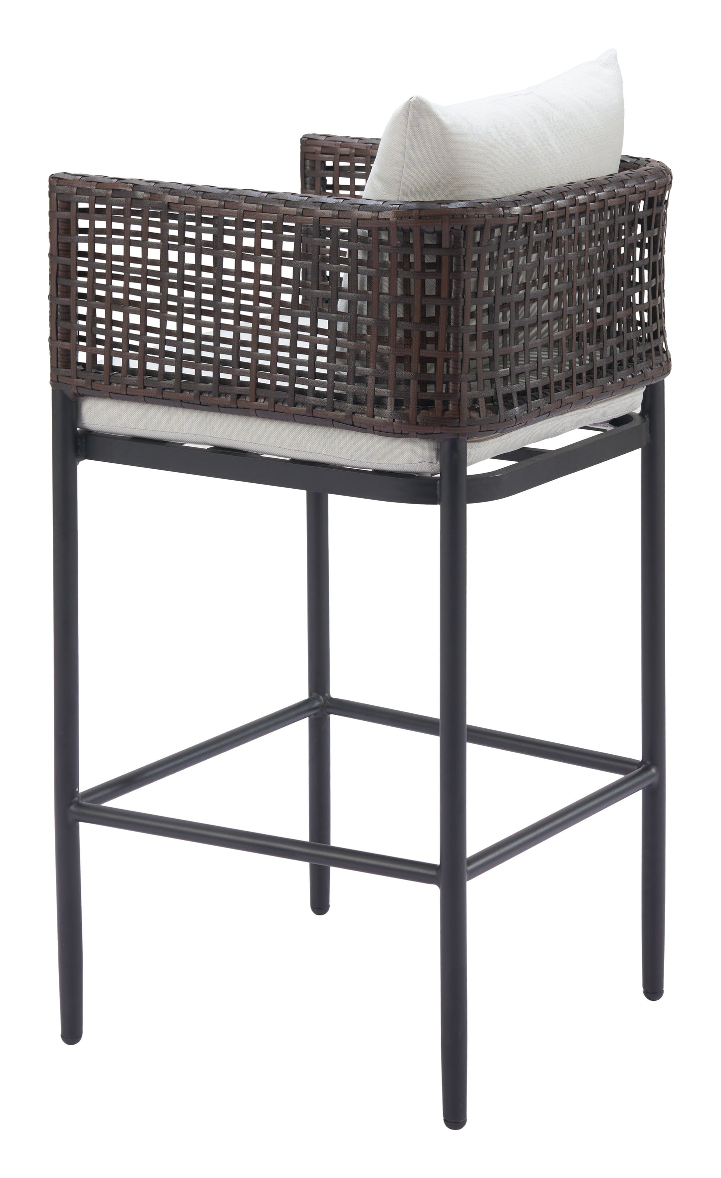 Palm Paradise Barstool Gray - Disselt Designs