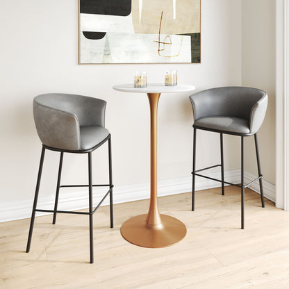 Garston Barstool Gray - Disselt Designs